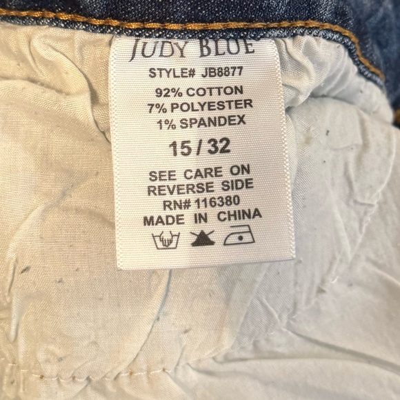 Judy‎ Blue Destroyed Knee High Waist Skinny Jean - Picture 7 of 8